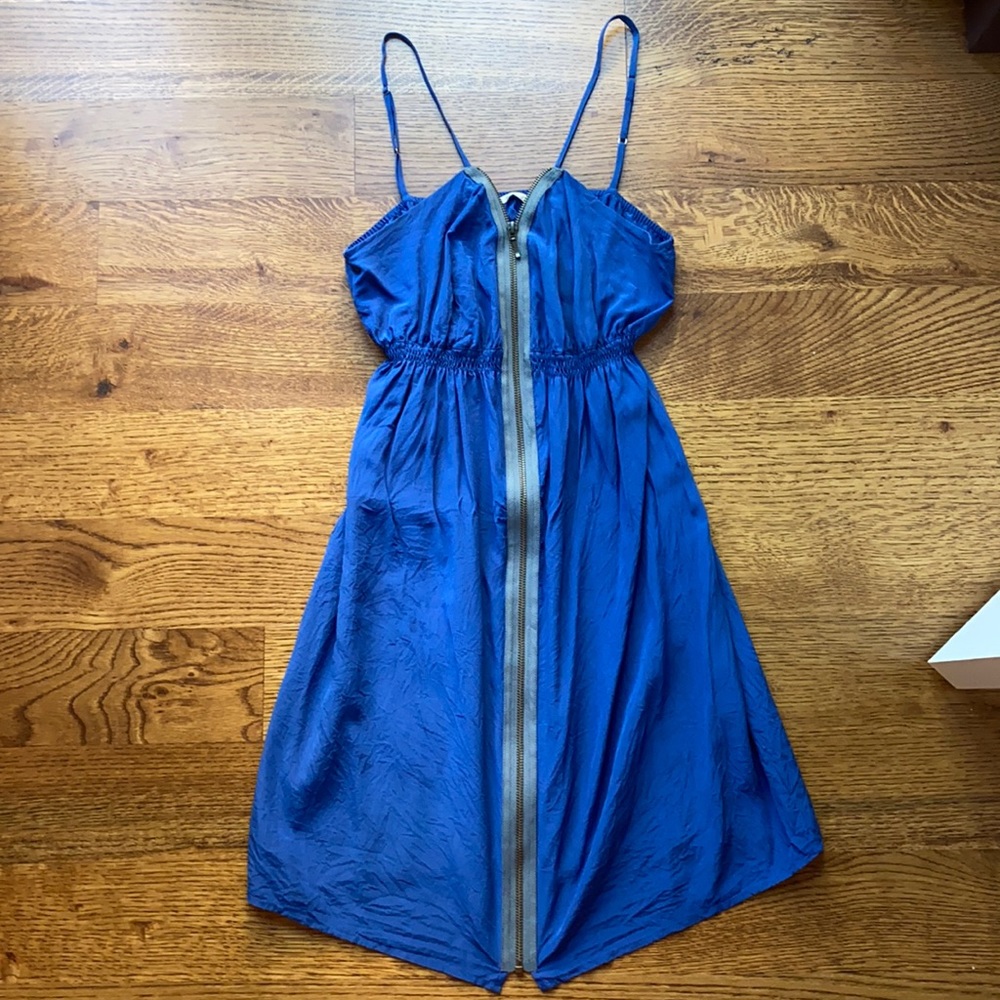 Silk zip dress